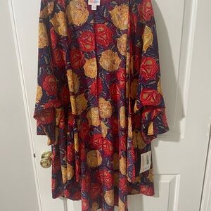 L Lularoe nwt flowy floral kimono